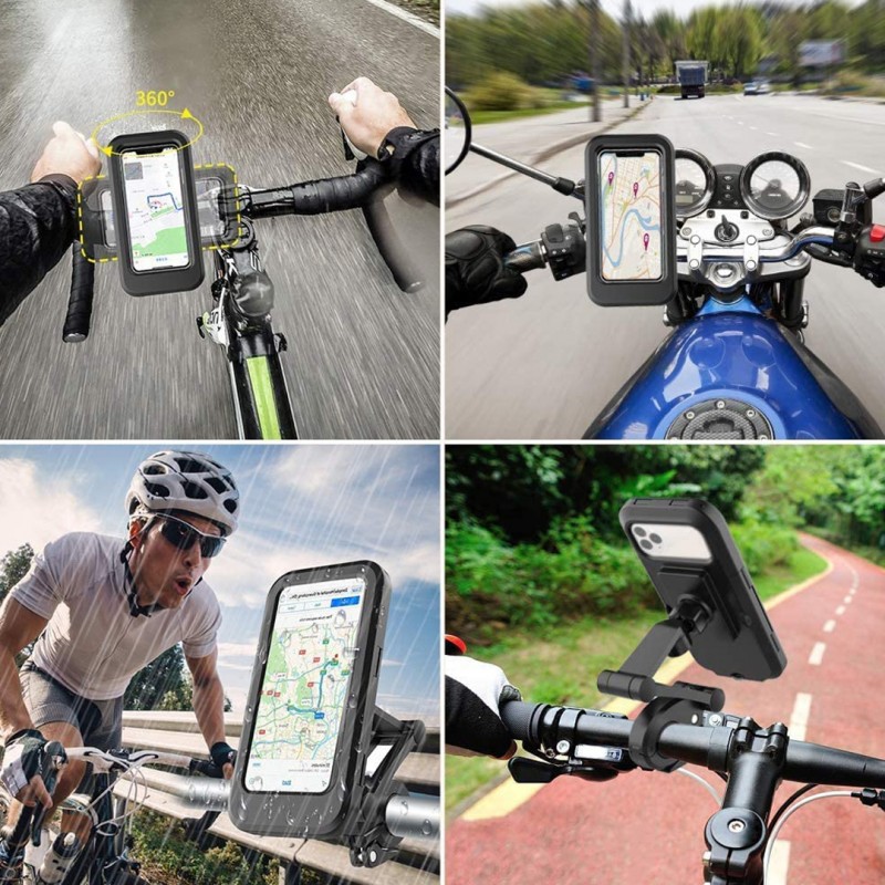 Waterproof Phone Stand Bicycle and Bike Handlebar Mobile Support Mount
