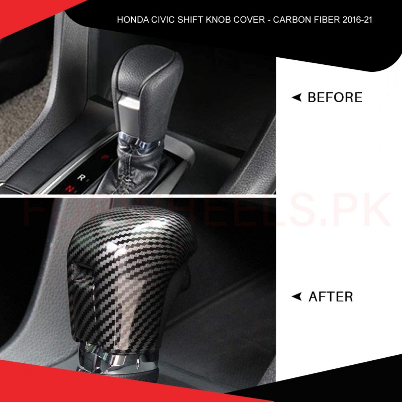 Honda Civic 2016-21 Shift Knob Cover Carbon Fiber