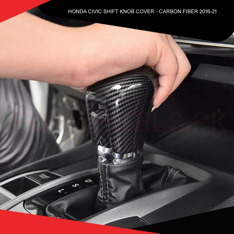 Honda Civic 2016-21 Shift Knob Cover Carbon Fiber