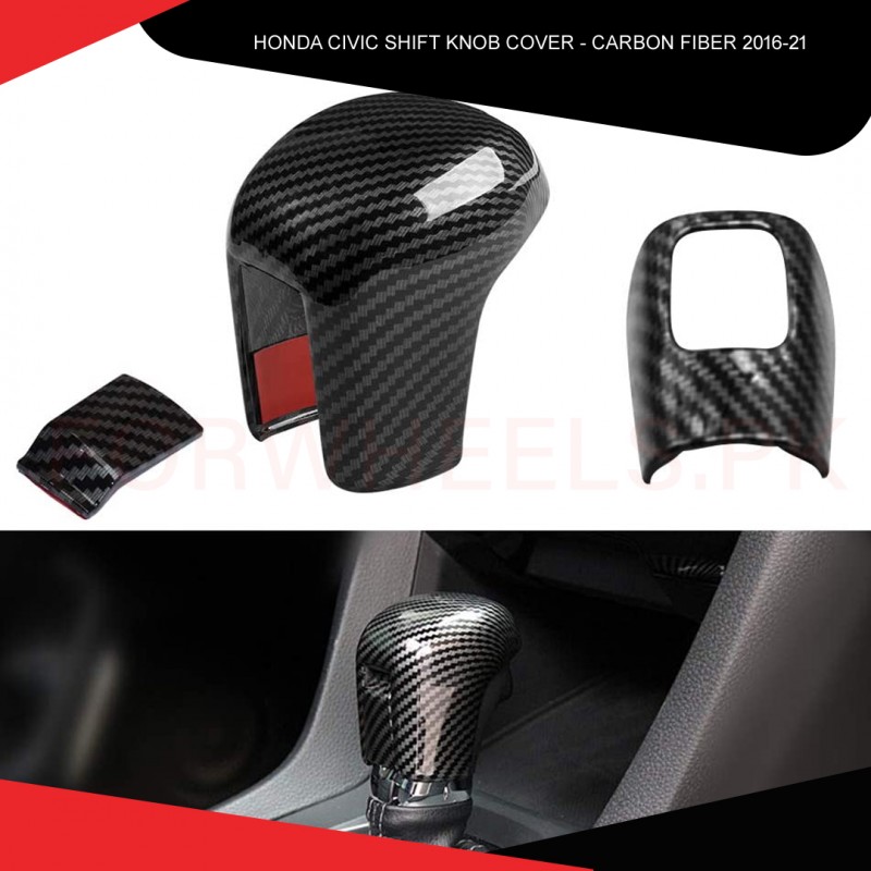 Honda Civic 2016-21 Shift Knob Cover Carbon Fiber