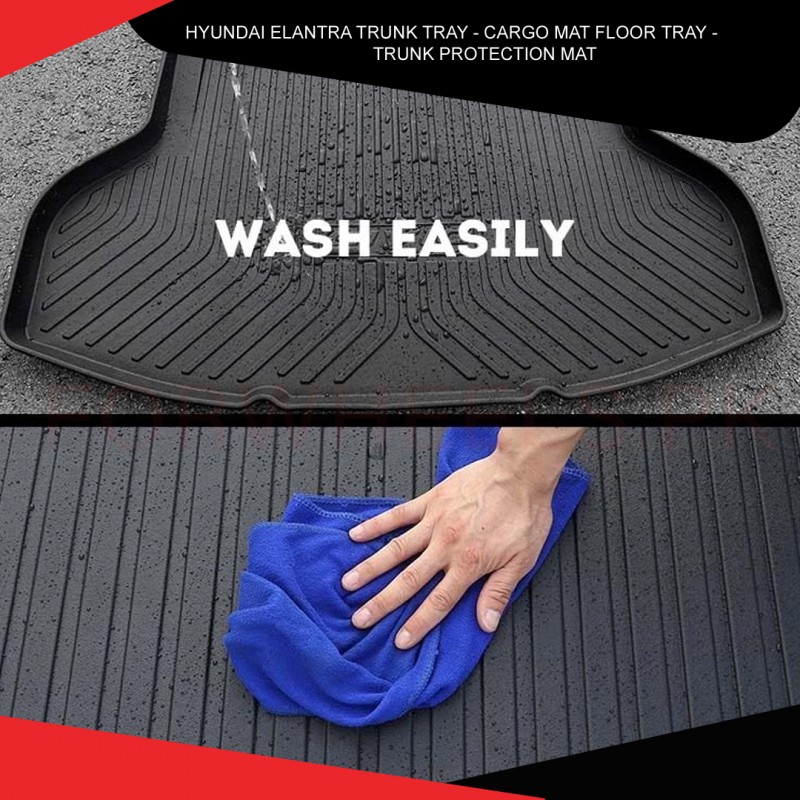 Hyundai Elantra Trunk Tray Cargo Mat Floor Tray Trunk Protection Mat