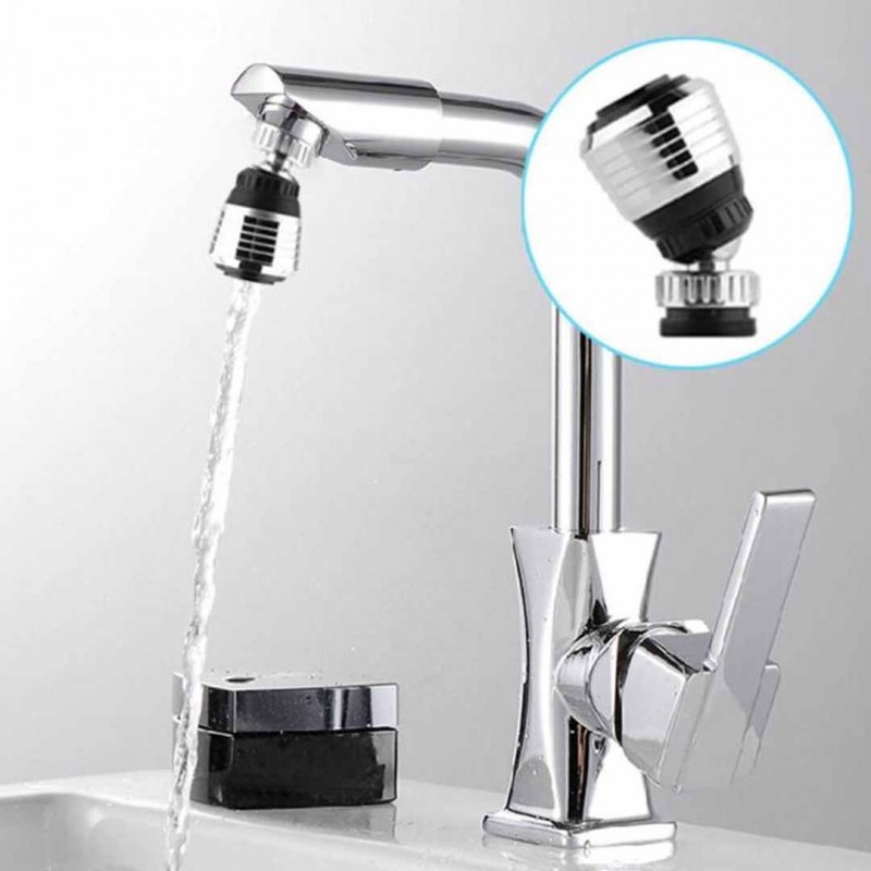 2 Modes Faucet 360° Rotating Kitchen Sink Faucet with Sprayer