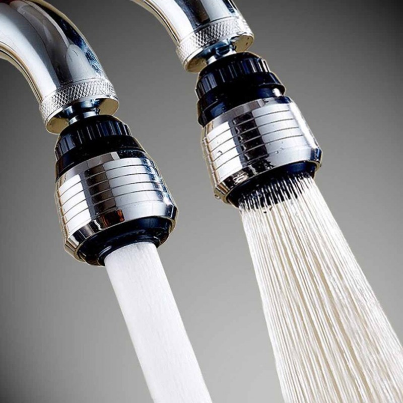 2 Modes Faucet 360° Rotating Kitchen Sink Faucet with Sprayer