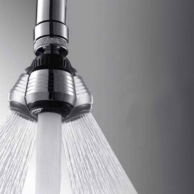 2 Modes Faucet 360° Rotating Kitchen Sink Faucet with Sprayer