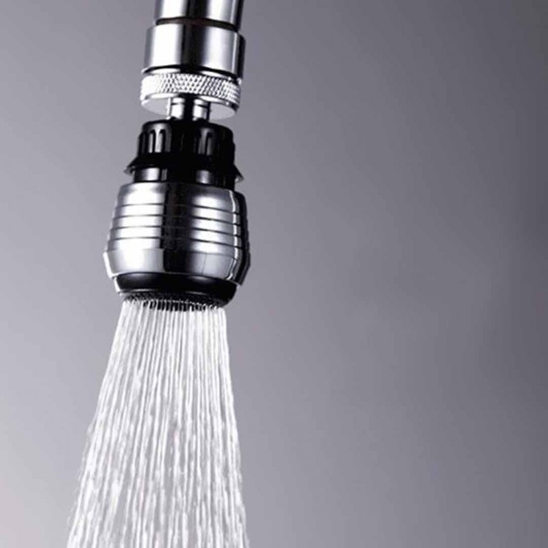 2 Modes Faucet 360° Rotating Kitchen Sink Faucet with Sprayer
