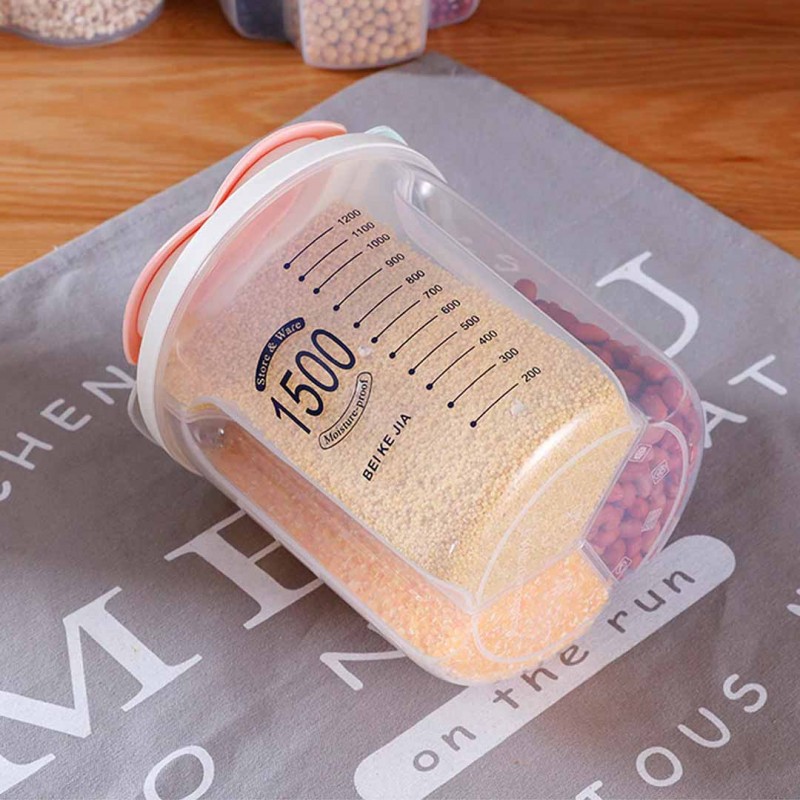 3 Partition Pulse and Grain Container Airtight Food Containers