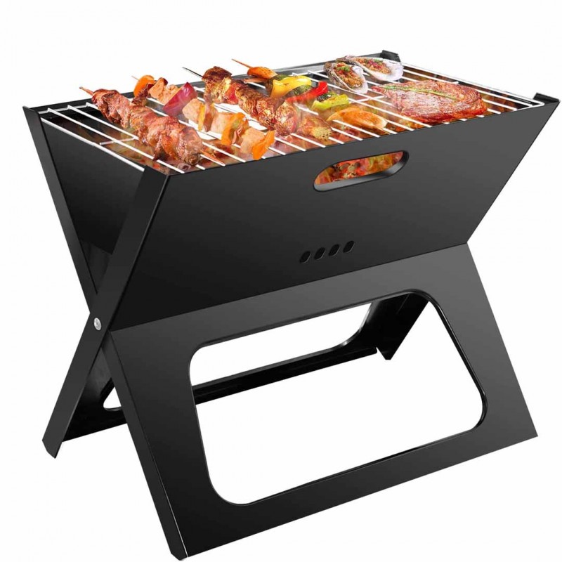 Foldable Portable Charcoal BBQ Barbecue Grill
