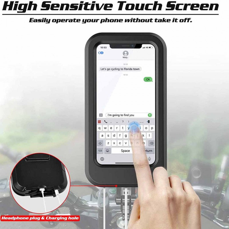 Waterproof Phone Stand Bicycle and Bike Handlebar Mobile Support Mount