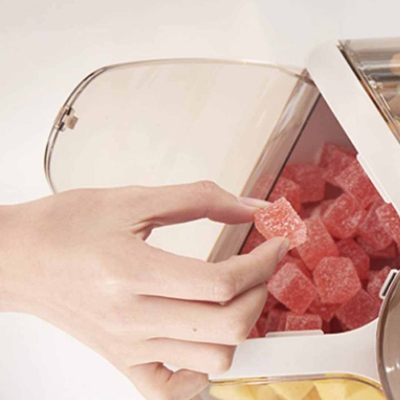 Transparent Dry Fruit Tray Elegant Display for Your Nuts and Dried Fruits