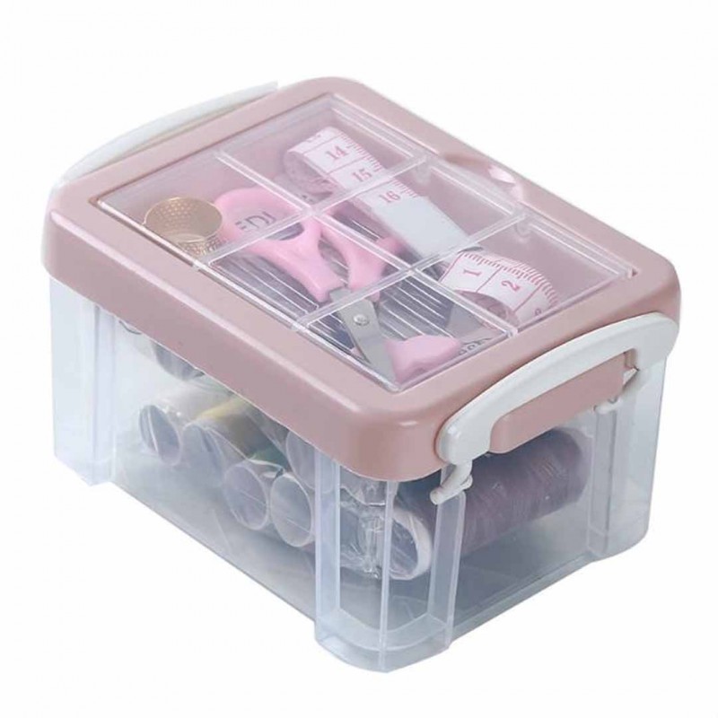 Multi Function Sewing Kit Box Double Layer