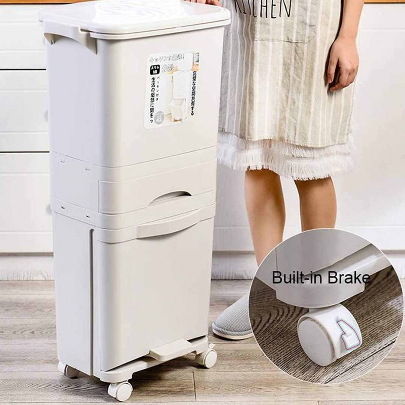 Three Layers Trash Cans