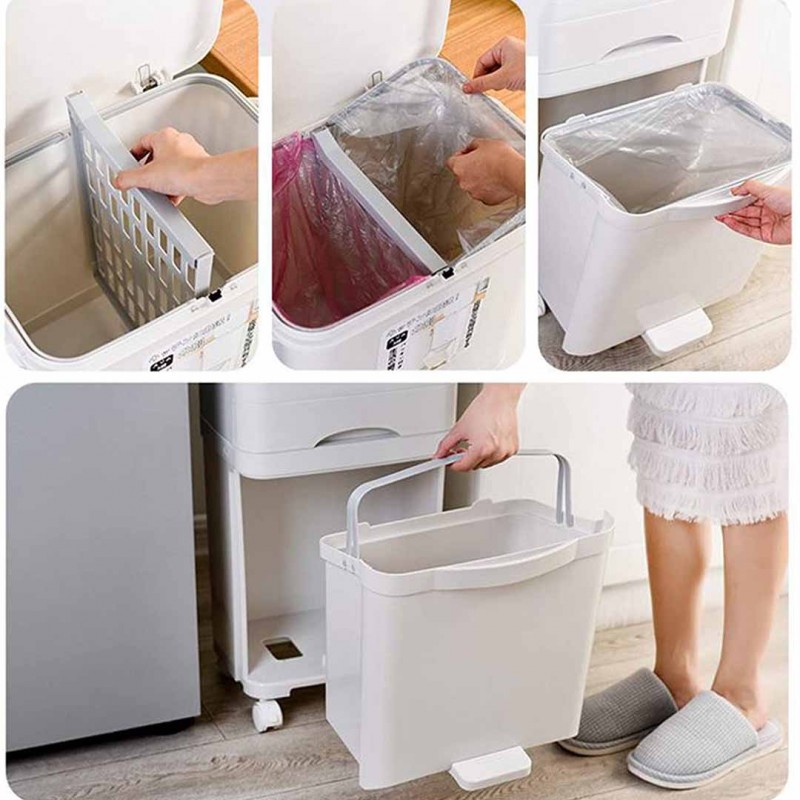 Three Layers Trash Cans