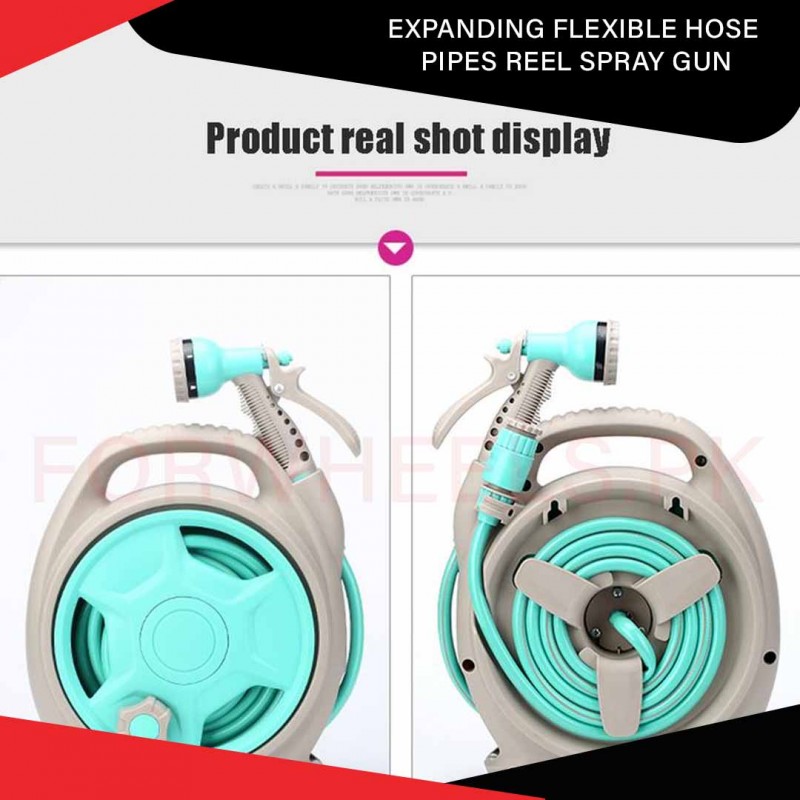 Expanding Flexible Hose Pipes Reel Spray Gun