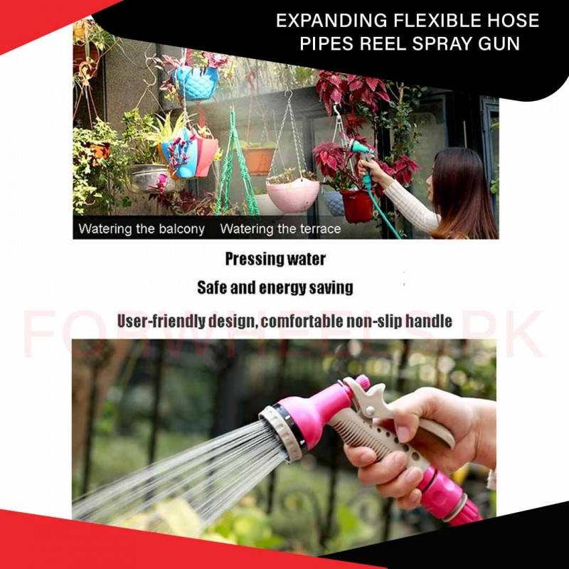Expanding Flexible Hose Pipes Reel Spray Gun