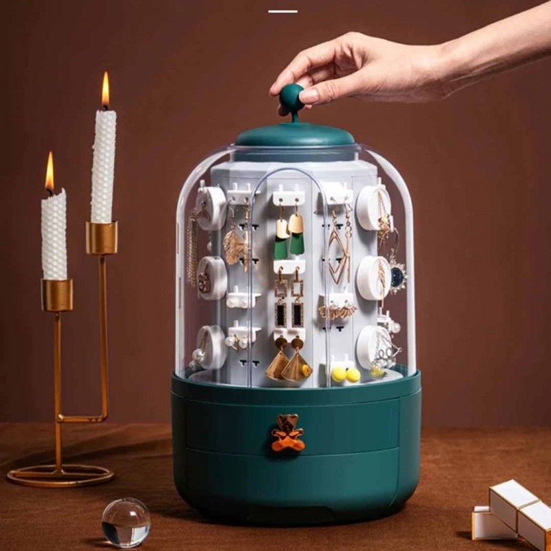 360° Rotating Jewelry Wall With 39 Hooks