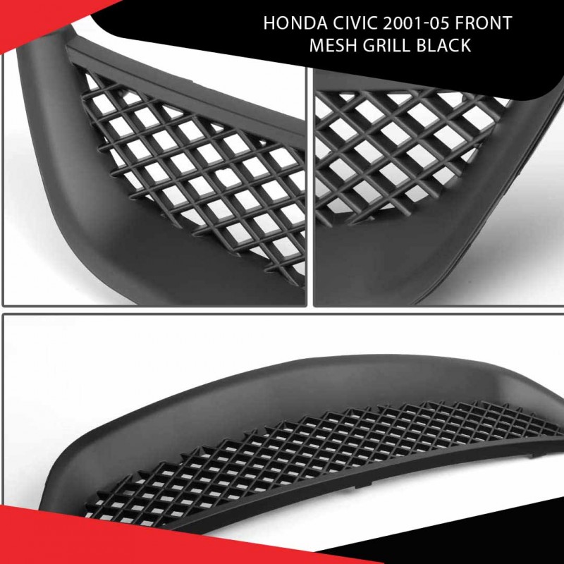 Honda Civic 2001-05 Front Mesh Grill Black
