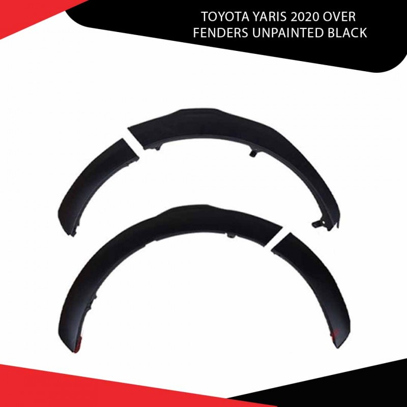 Toyota Yaris 2020 Over Fenders Unpainted Black