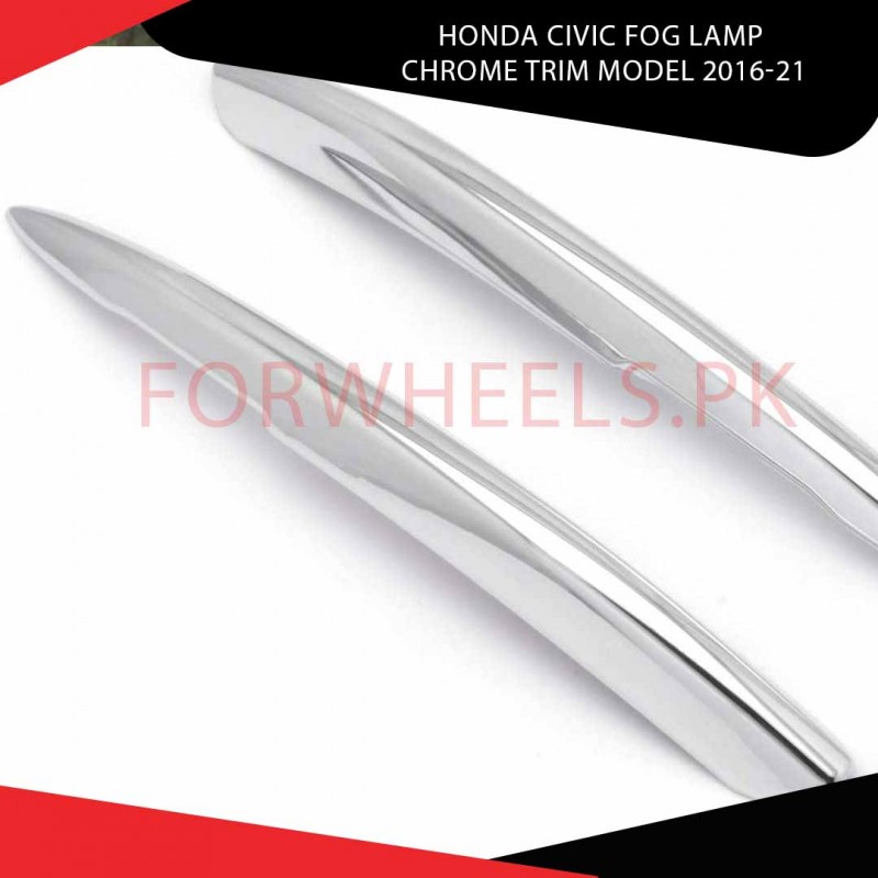 Honda Civic Rear Reflector Chrome Trim Model 2016-21