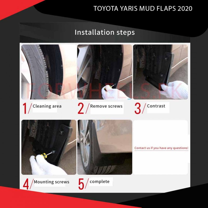 Toyota Yaris Mud Flaps 2020