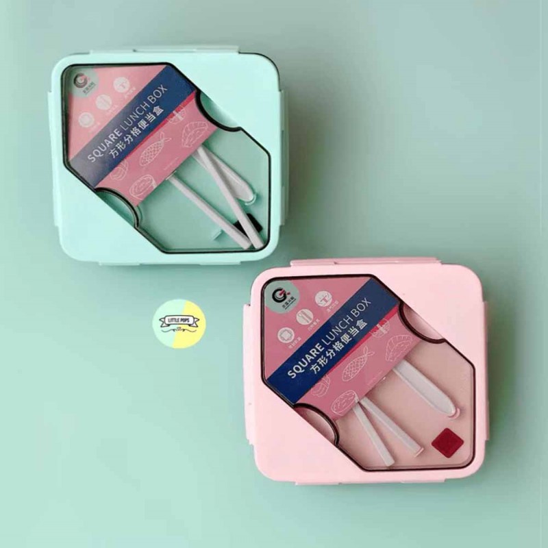 Modern Style Pastel Coloured Lunch Box