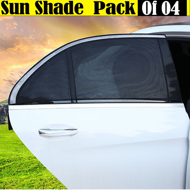 Car Window Sun Shade Mesh [Pack Of 04]