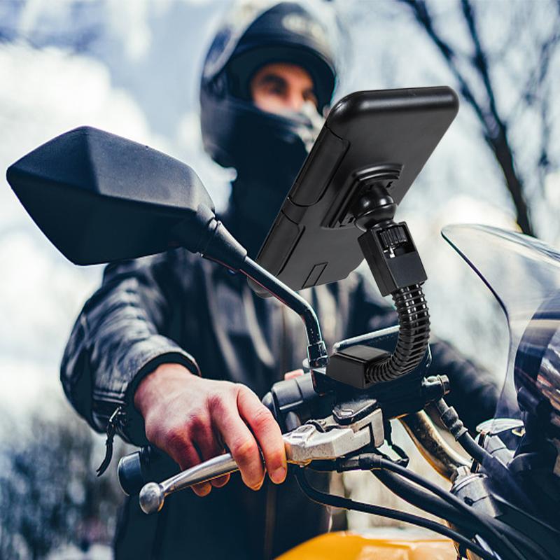 Motorcycle Rearview Mirror Phone Holder
