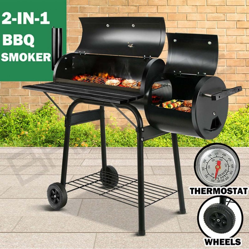 BBQ Smoker Charcoal Grill Roaster Portable Outdoor Camping