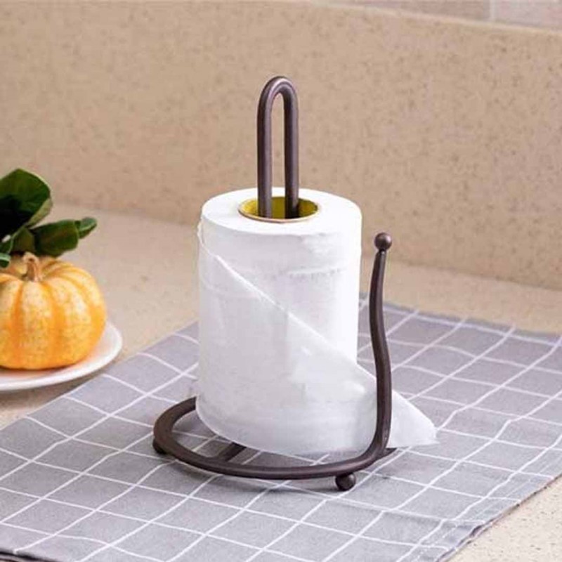 Iron Standing Tissue Roll Holder