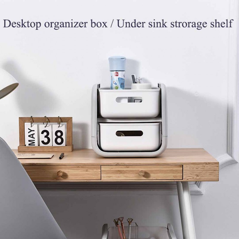 Kitchen Shelf Bathroom Storage Makeup Organizer