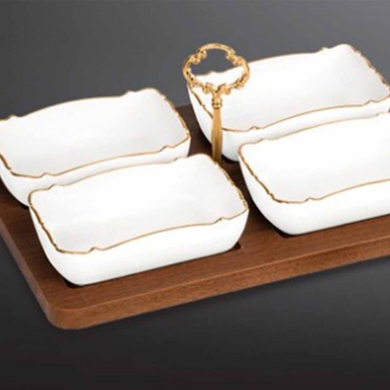 Fashion Heart-shaped Ceramic Dining Epergne Dish Set