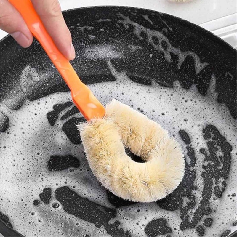Non-Stick Pot Dishes Cleaning Brush