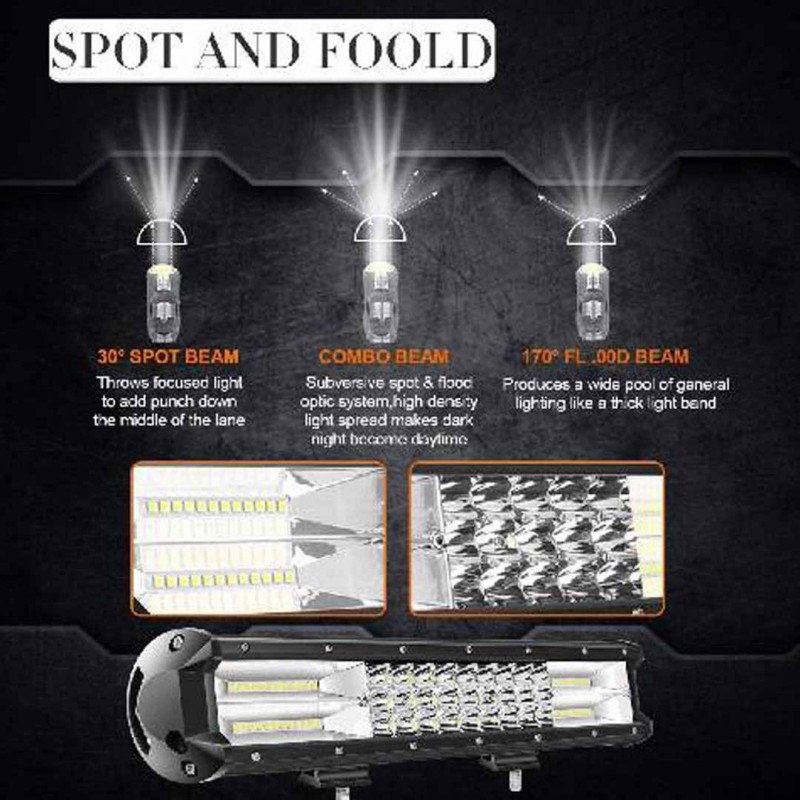 LED Light Bar Combo Waterproof Spot Lights 405W