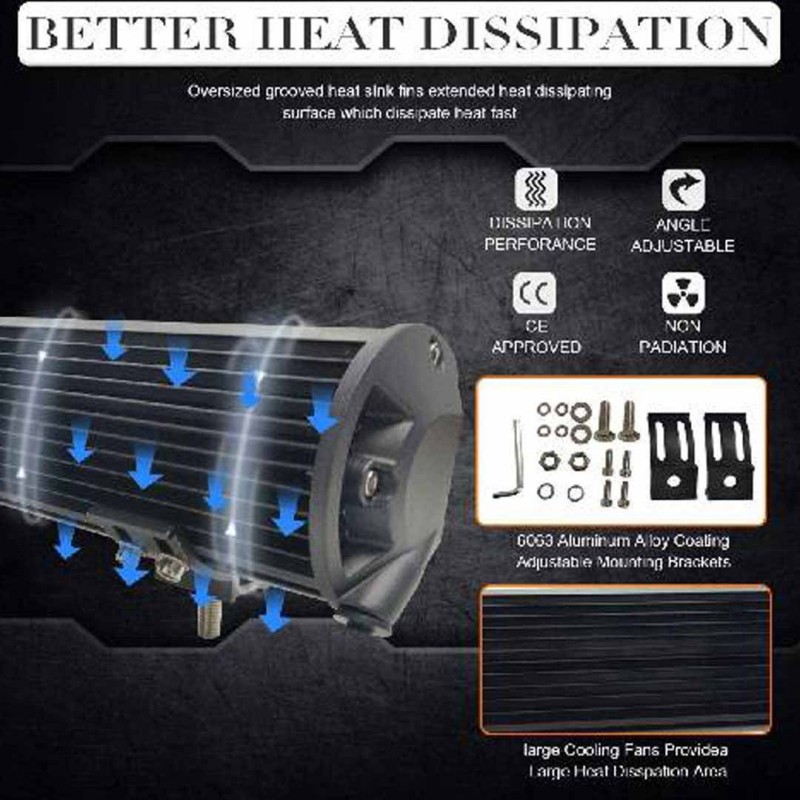 LED Light Bar Combo Waterproof Spot Lights 405W