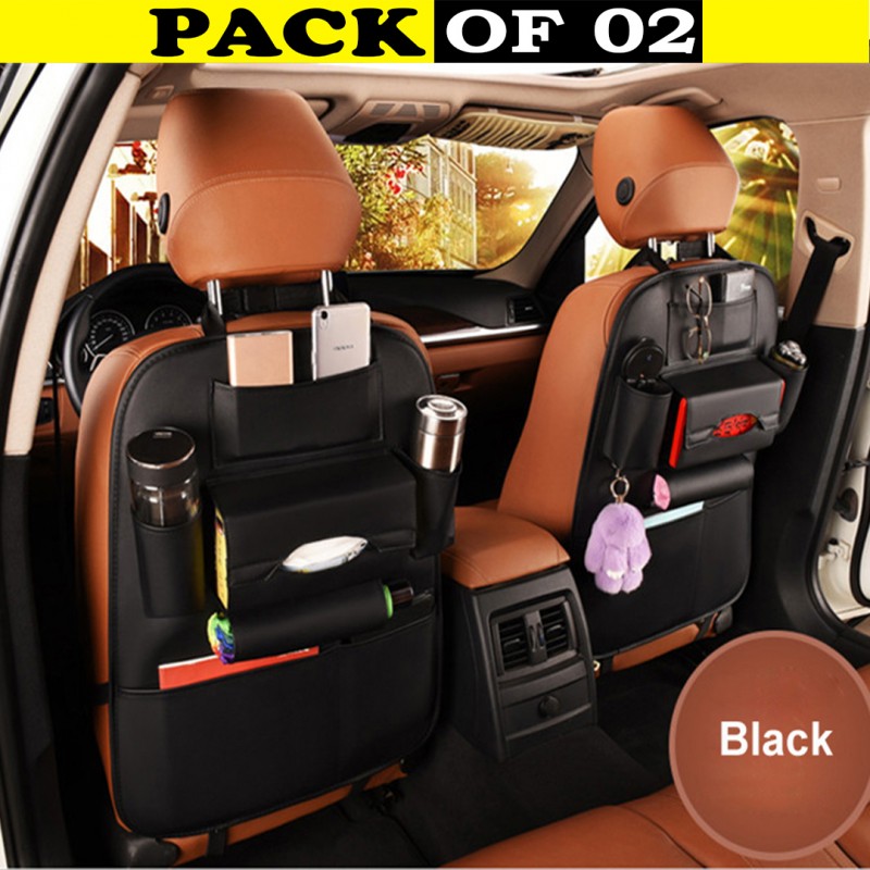 Leather Back Seat Organizer (Buy 01 & Get 01 Free)