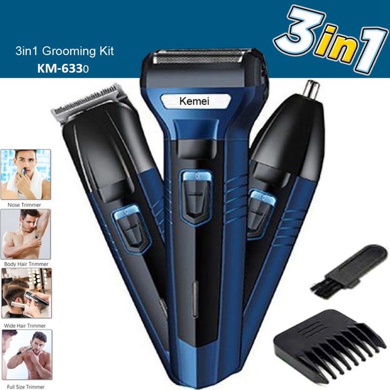 Electric Hair Clipper Razor Nose Hair Trimmer Three In One 6330