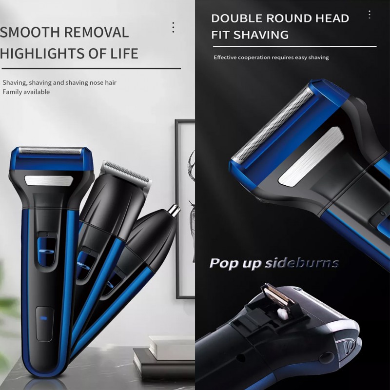 Electric Hair Clipper Razor Nose Hair Trimmer Three In One 6330