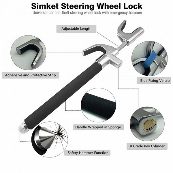 Car Steering Wheel Lock