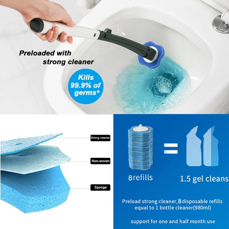 Disposable Cleaning Toilet Brush Household Bathroom
