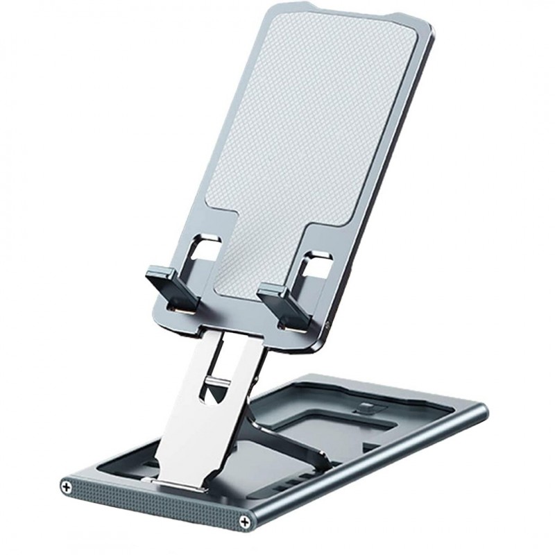 Mobile Phone Holder Adjustable Foldable Metal Desktop Stand | Shopright.pk