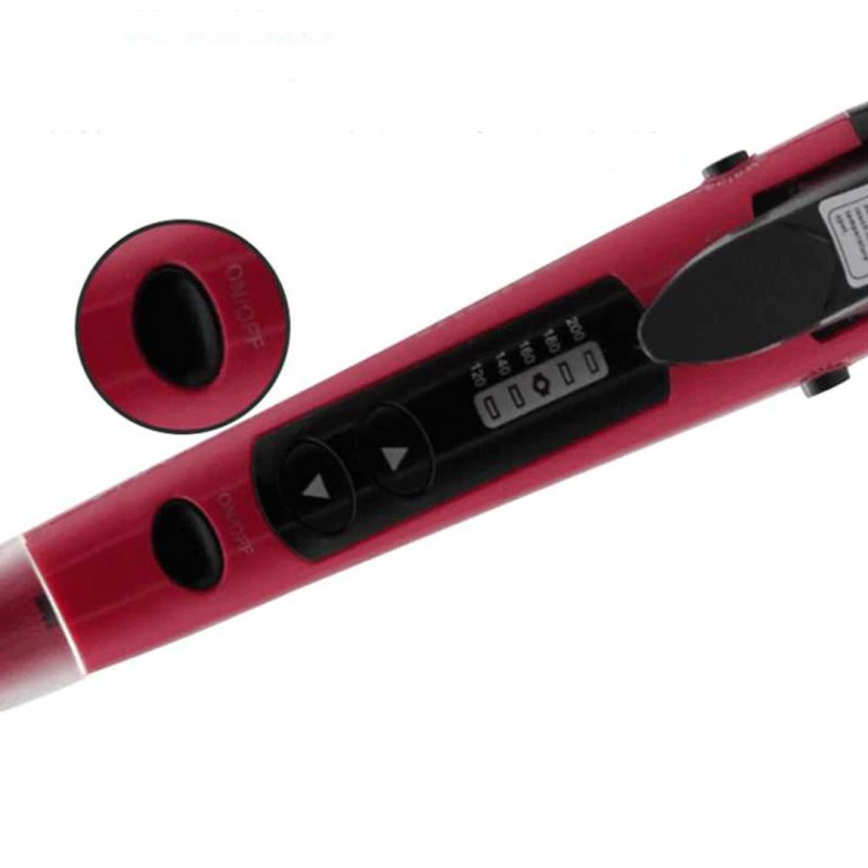 Professional Hair Curling Iron Curler curl Ceramic Hair Straightener 2 in 1