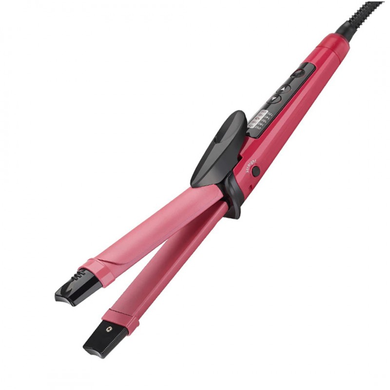 Professional Hair Curling Iron Curler curl Ceramic Hair Straightener 2 in 1