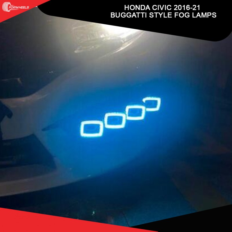Honda Civic 2016-21 Buggatti Style Fog Lamps