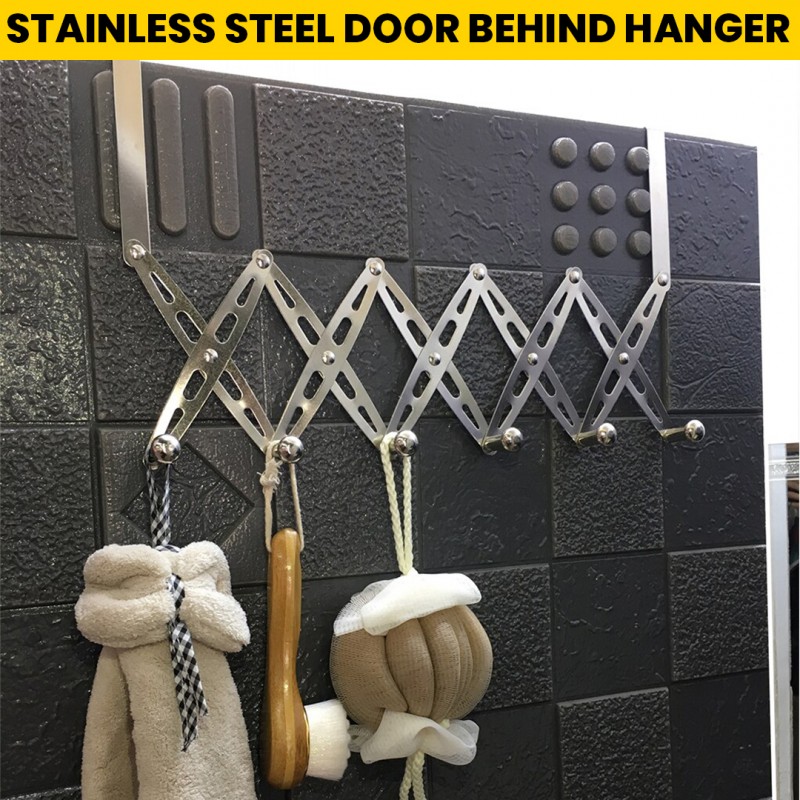 Stainless Steel Door Behind Hanger