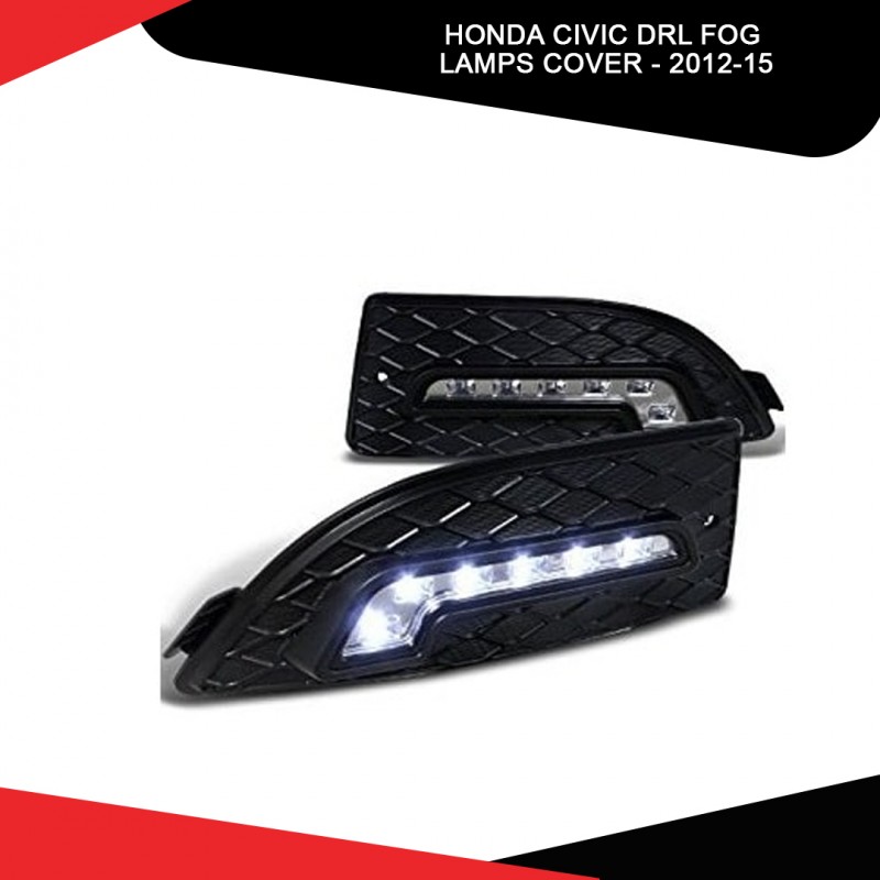 Honda Civic Drl Fog Lamps Cover 2012-15