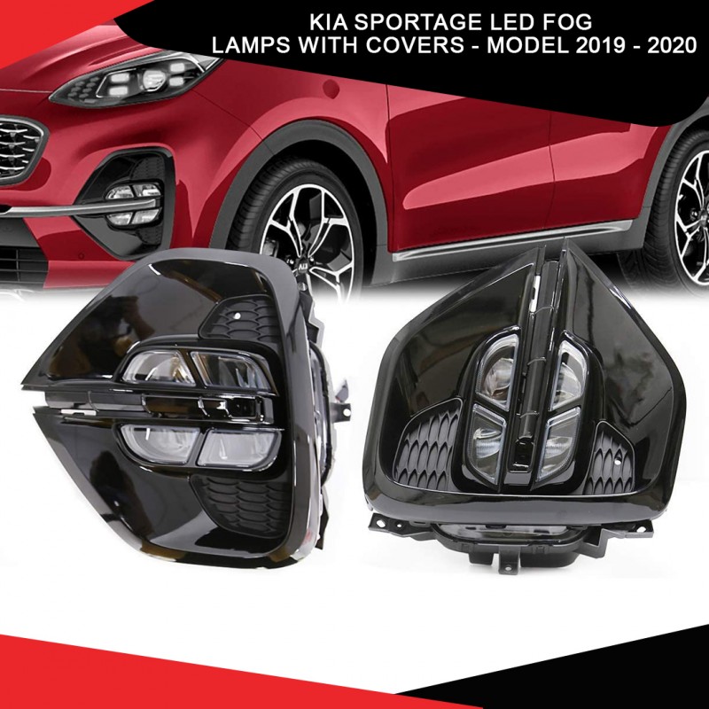 Kia Sportage Led Fog Lamps With Covers - Model 2019 - 2020