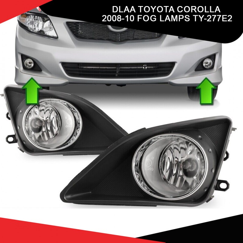 Dlaa Toyota Corolla 2008-10 Fog Lamps Ty-277e2