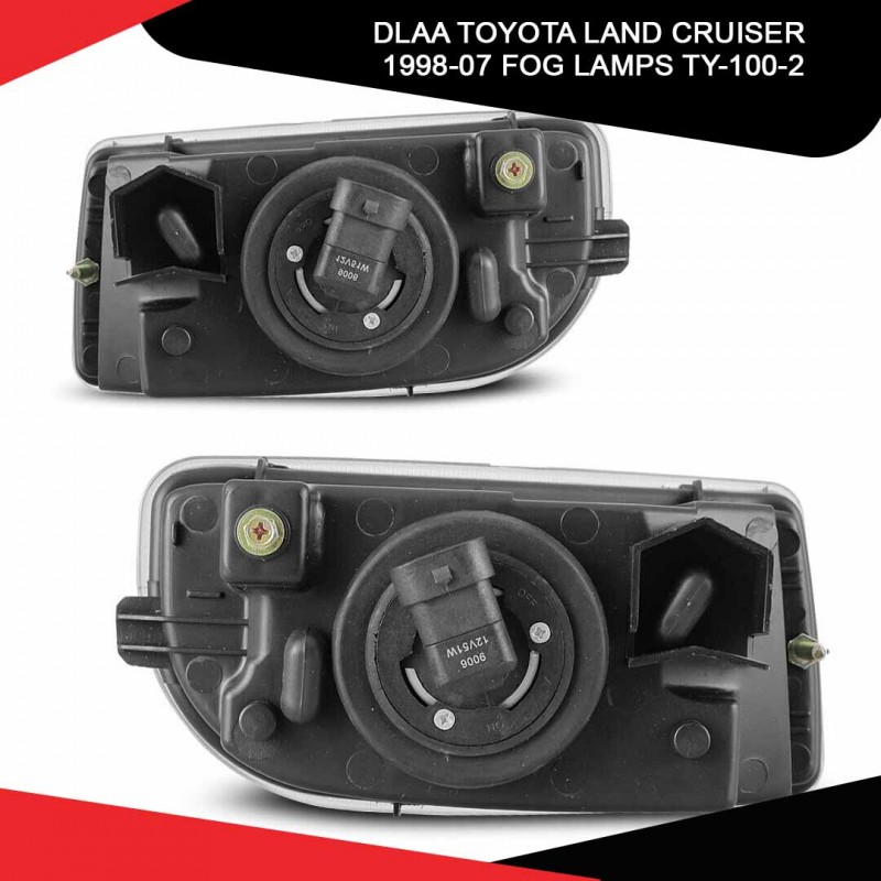 Dlaa Toyota Land Cruiser 1998-07 Fog Lamps Ty-100-2