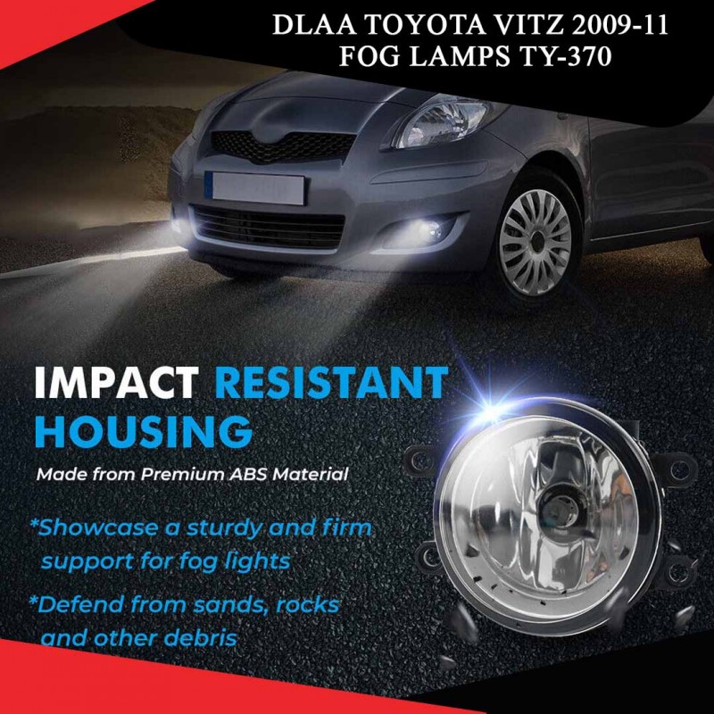 Dlaa Toyota Vitz 2009-11 Fog Lamps Ty-370