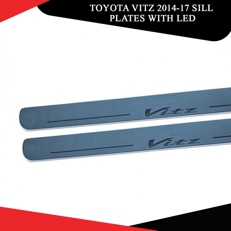 Toyota Vitz 2014-17 Sill Plates With Led