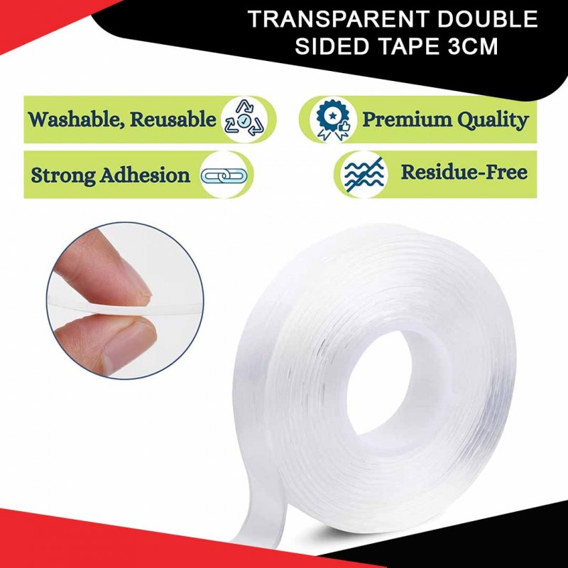 Transparent Double Sided Tape 3cm